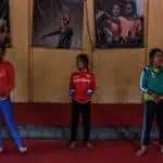 Mister Babache contributes to Phare Ponleu Selpak and Phare Circus - female students juggling on red floor
