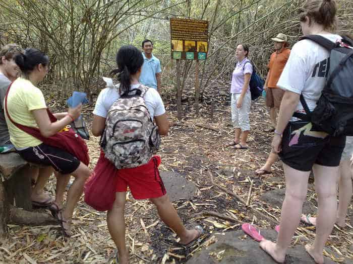 Responsible Travel - Intrepid Tours hiking through Cambodian forest