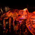 Scorpion float in the Giant Puppet Parade, Siem Reap Cambodia