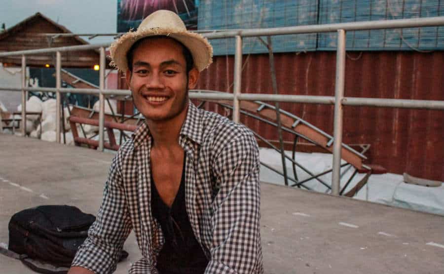 Phare Circus performer Dina Sok behind the scenes