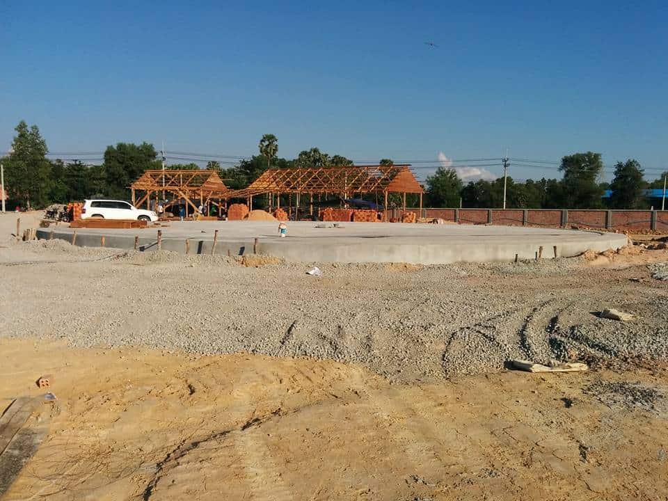 Construction at the new location of Phare, The Cambodian Circus