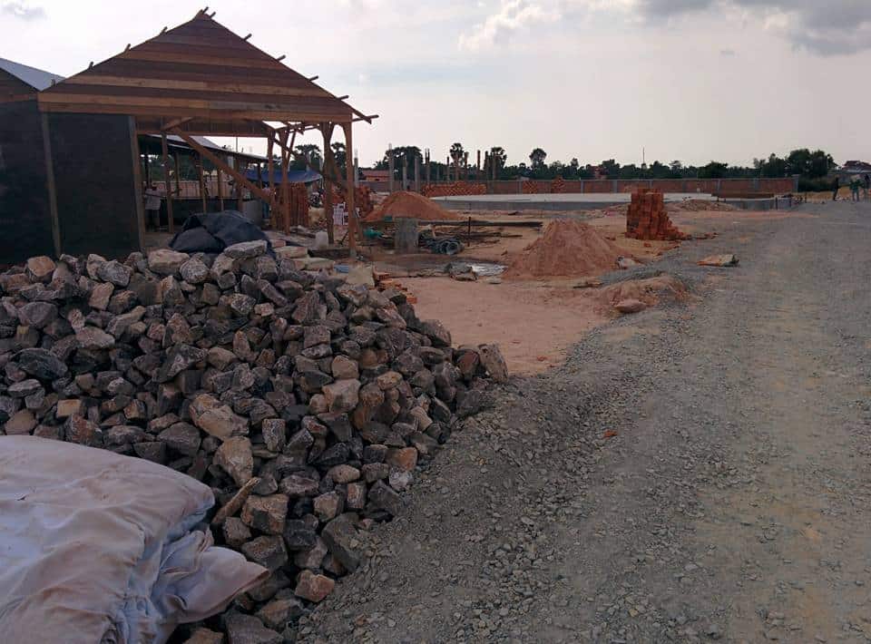 Construction at the new location of Phare, The Cambodian Circus