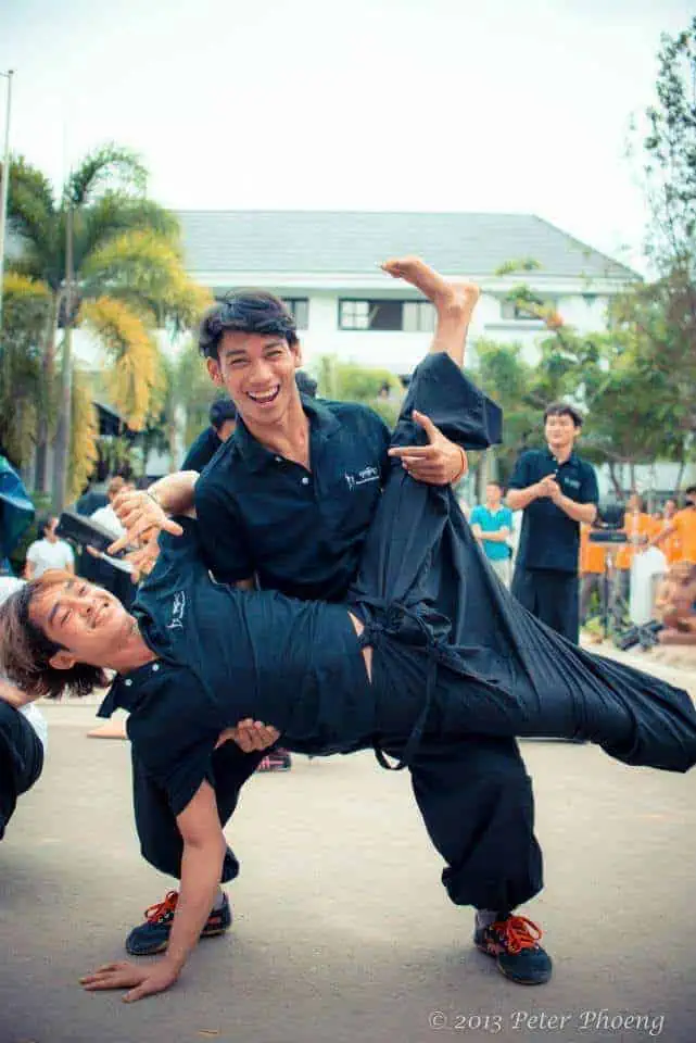 Phare Circus performers entertain at Made in Cambodia Market - Circus makes life better