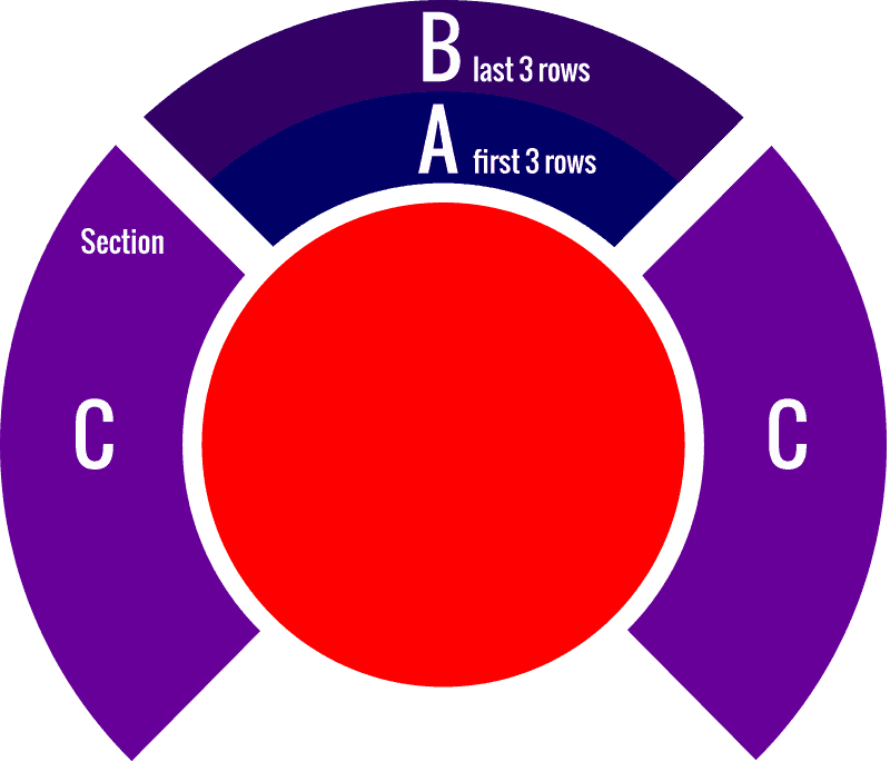 Phare, The Cambodian Circus – Seat Plan