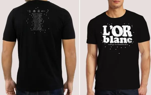 Phare Circus show "L'Or Blanc" t-shirt - front and back
