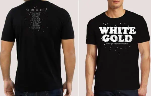 Phare Circus show "White Gold" t-shirt - front and back